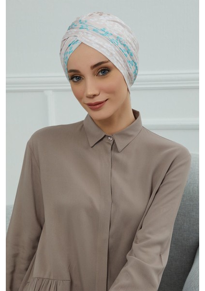 Desenli Tesettür Bone,desen 30,b-9yd