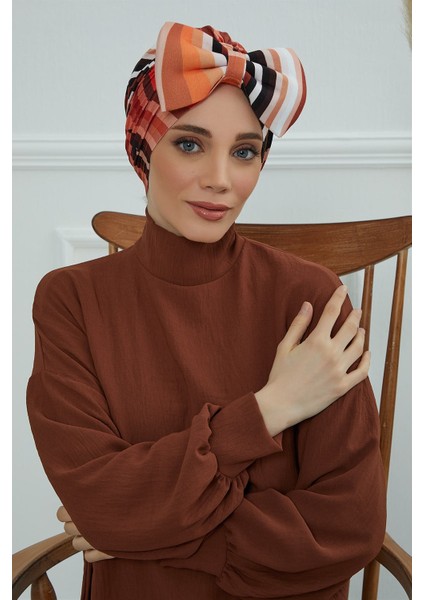 Desenli Dev Fiyonklu Bone,desen 35,B-11YD