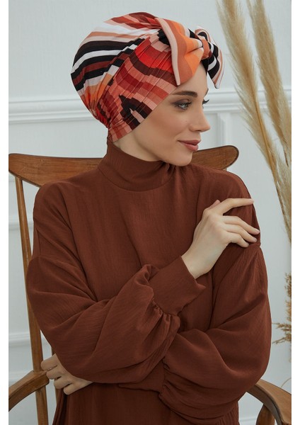 Desenli Dev Fiyonklu Bone,desen 35,B-11YD