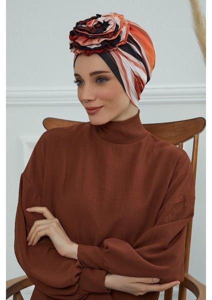 Güllü Penye Desenli Bone,desen 35,B-21YD