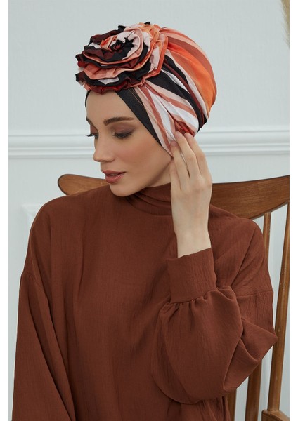 Güllü Penye Desenli Bone,desen 35,B-21YD