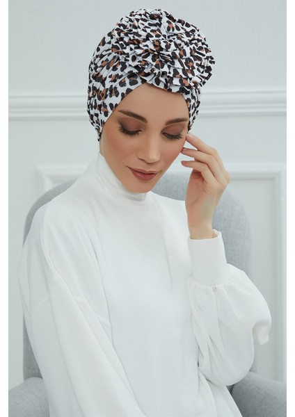 Güllü Penye Desenli Bone,desen 29,B-21YD
