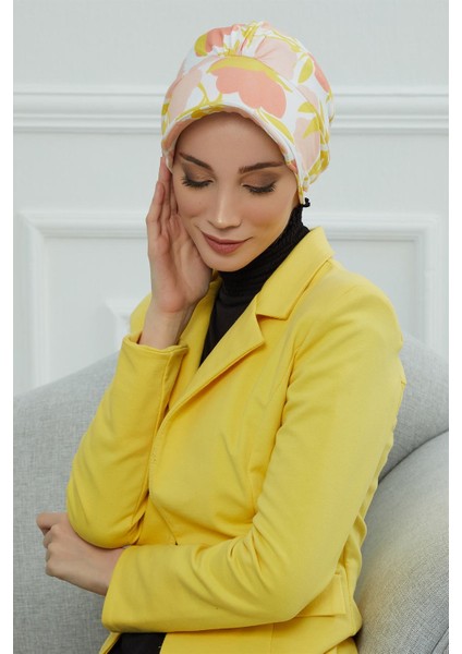 Şapkalı Desenli Penye Bone,desen 31,B-30YD