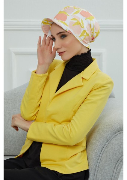 Şapkalı Desenli Penye Bone,desen 31,B-30YD