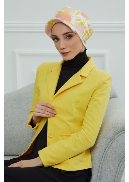 Şapkalı Desenli Penye Bone,desen 31,B-30YD