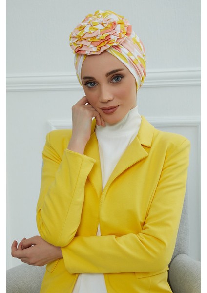 Güllü Penye Desenli Bone,desen 31,B-21YD