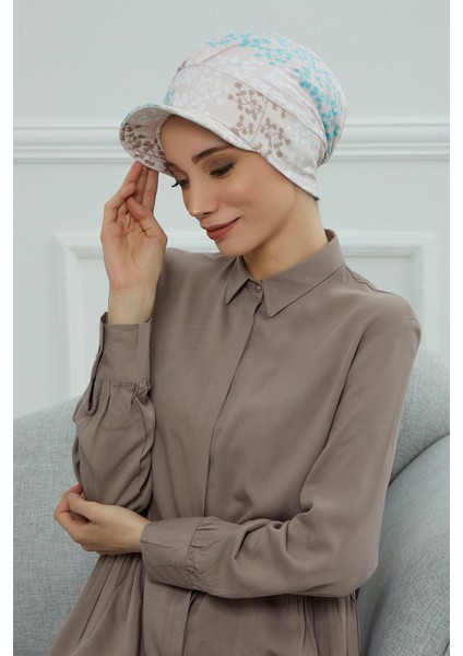 Şapkalı Desenli Penye Bone,desen 30,B-30YD