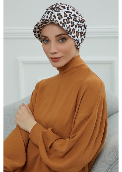 Şapkalı Desenli Penye Bone,desen 29,B-30YD