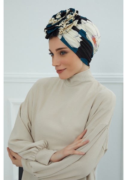 Güllü Penye Desenli Bone,desen 32,B-21YD