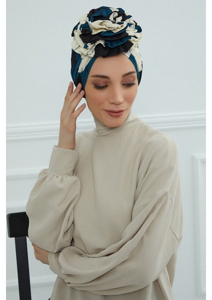 Güllü Penye Desenli Bone,desen 32,B-21YD