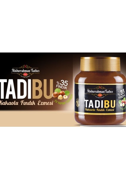 Abdurrahman Tatlıcı Tadıbu Kakaolu Fındık Ezmesi Tadıbu 330 gr 3'lü