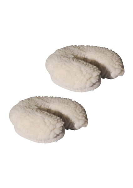 2pcs Masaj Masa Yatağı Yüzü Dinlenme Yastık Için Beyaz Polar Kapak Sargısı(Yurt Dışından)