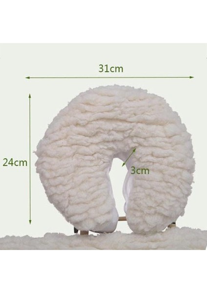 2pcs Masaj Masa Yatağı Yüzü Dinlenme Yastık Için Beyaz Polar Kapak Sargısı(Yurt Dışından) modelleri