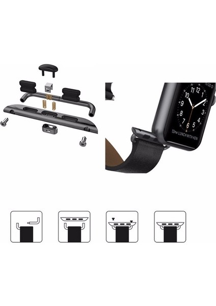 10 Adet Kayış Konnektörü, Renk: 38/40/41MM Gümüş (Yurt Dışından) fiyatları