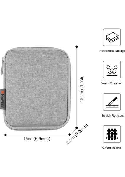 Dijital Kablo Organizatör Kutusu Izle Band Depolama Kılıfı Gri (Yurt Dışından)