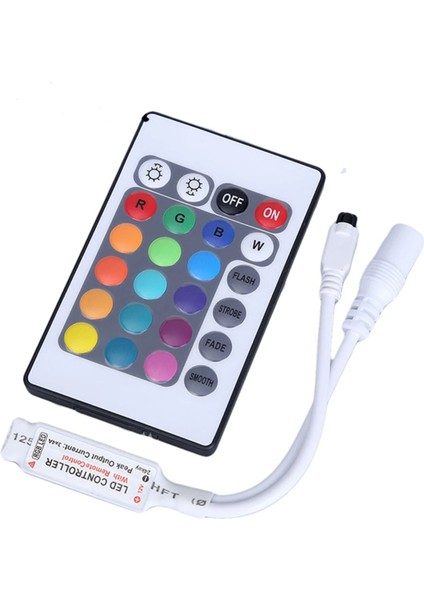 24 Tuş Nano Rgb LED Ir Kontrol Kumandası