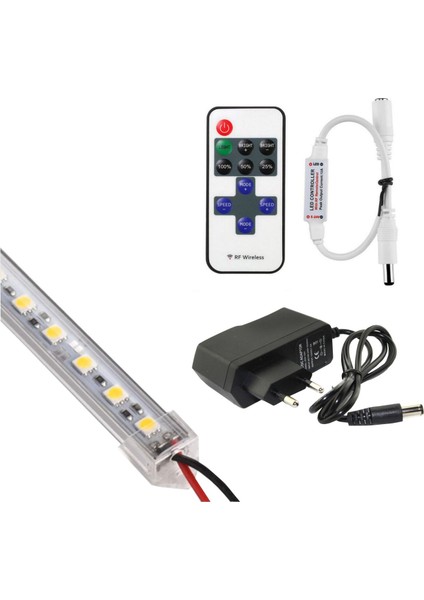 50 cm Dimmer Kumandalı Çubuk Şerit LED Gün Işığı Aydınlatma