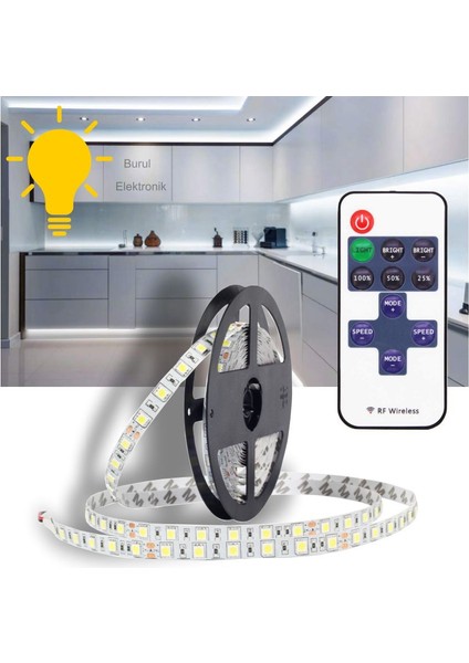 Kumandalı Çubuk Şerit LED Günışığı Aydınlatma 2,5 Metre
