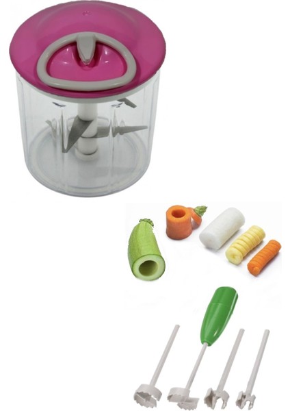 5 Bıçaklı İpli El Rondosu ve Oyacak Oyucu Set