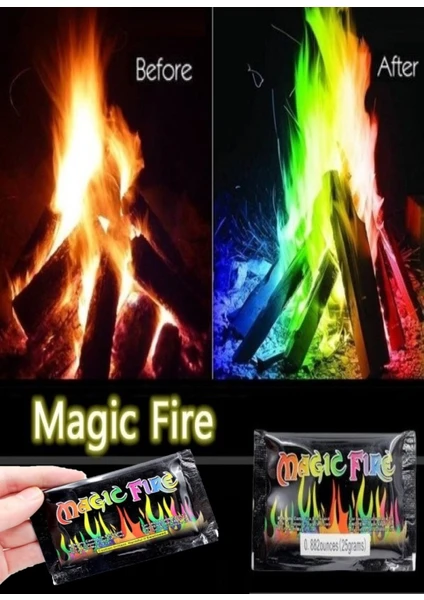 Magic Fire Sihirli Kamp Ateşi Tozu Renkli