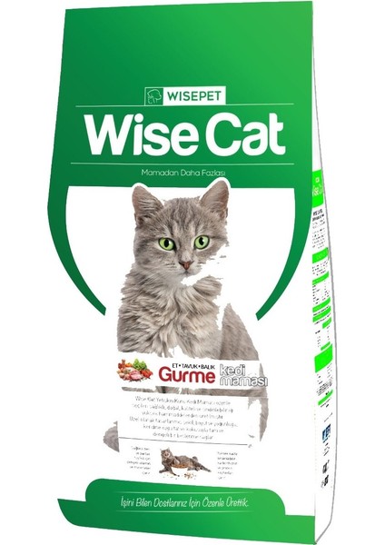 Gurme Kedi Maması 15 kg Renkli Tane %30 Protein (Lider Dolum)