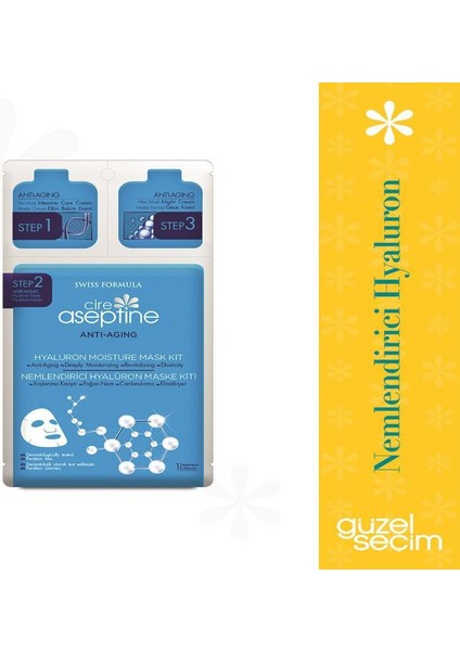 Anti Aging Nemlendirici Hyalüron Maske Kiti