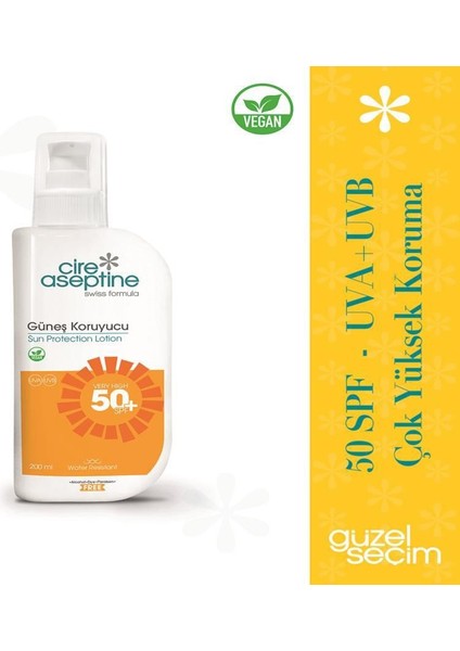 Güneş Koruyucu Losyon 50SPF 200 ml