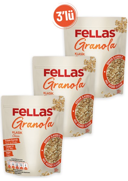 Granola 3'lü - Klasik 300G