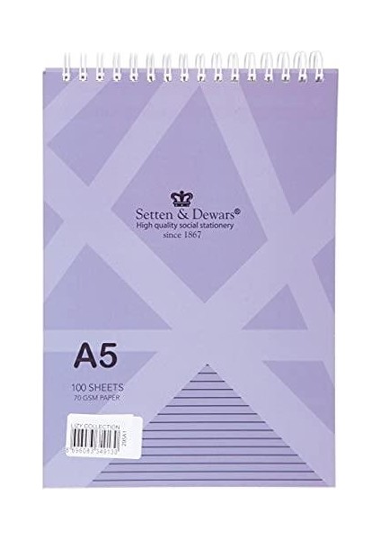 A5 College Spiralli Bloknot 100 Yaprak