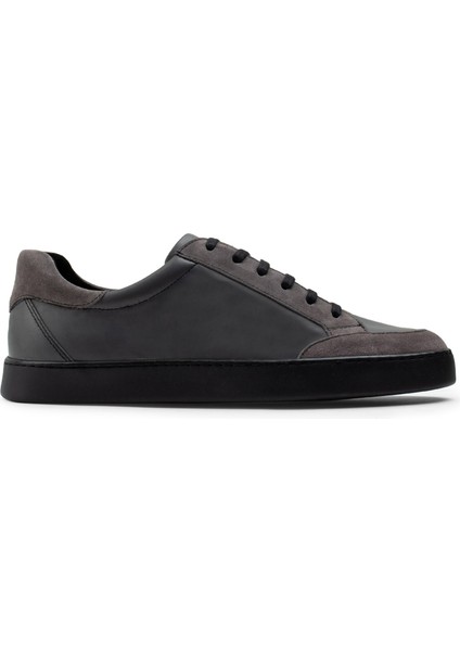 Deri Gri Sneaker Erkek Ayakkabı