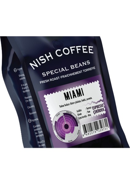 Nish Espresso Kahve Miami 250 gr