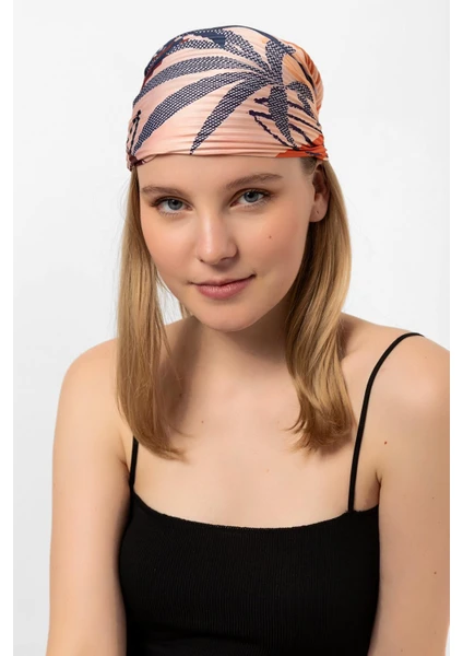 Saria Moda Desenli Piliseli  Fular Bandana