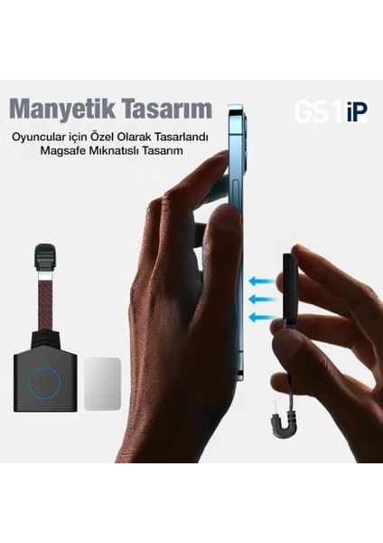 Polham iPhone iPad Lightning To 3.5mm Kulaklık Çoğaltıcı Adaptör, Hızlı Şarj Destekli, Magsafe Uyum