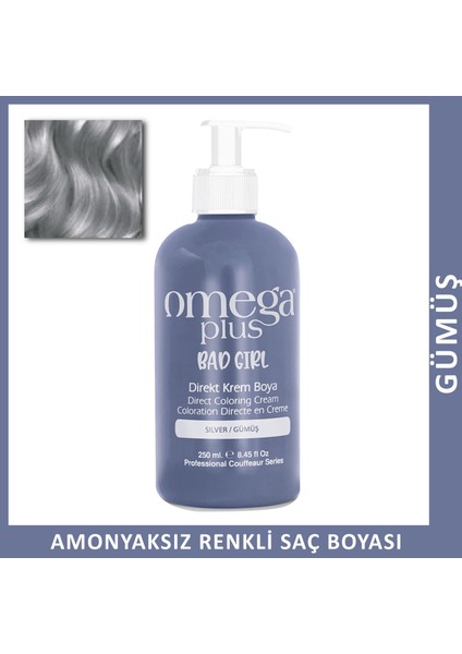 Bad Girl Gümüş-Silver Amonyaksız Renkli Saç Boyası 250ML