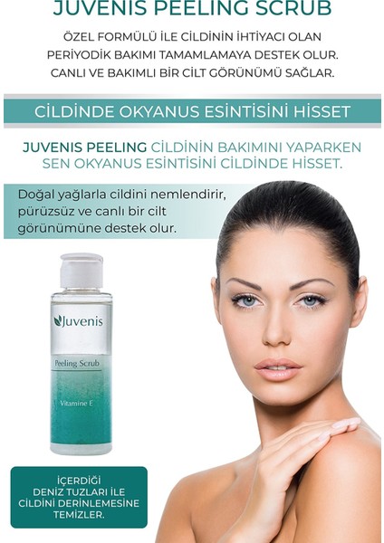 Kozmetik Vücut Peelingi Pürüzsüzleştirici Tüm Cilt Tiplerine E Vitaminli Canlandırıcı ve Arındırıcı Peeling 150ML