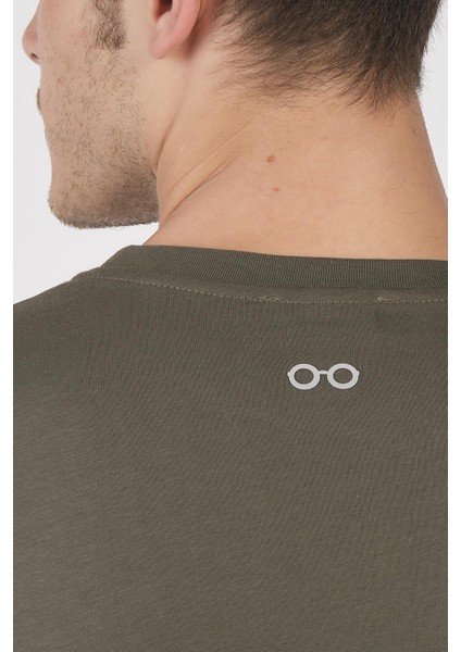 Unisex (Erkek -Kadın) Oversize ( Bol-Salaş ) T-Shirt Renk Haki Goes Here fırsatları