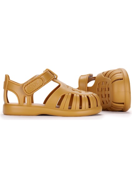 S10271 Tobby Solid Kız/erkek Çocuk Sandalet Ayakkabı Hardal