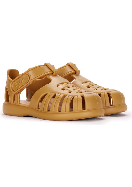 S10271 Tobby Solid Kız/erkek Çocuk Sandalet Ayakkabı Hardal modelleri