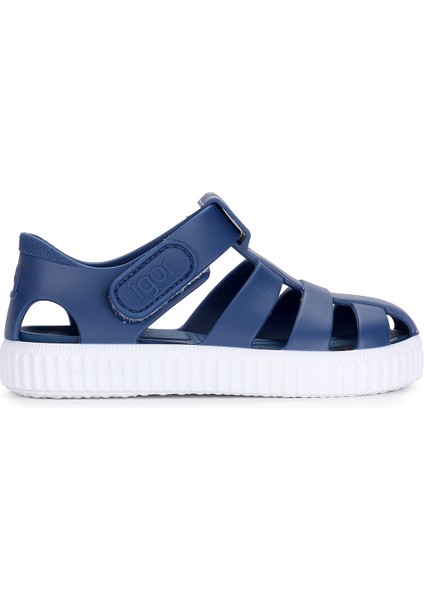 S10289 Nico Kız/erkek Çocuk Sandalet Ayakkabı Lacivert