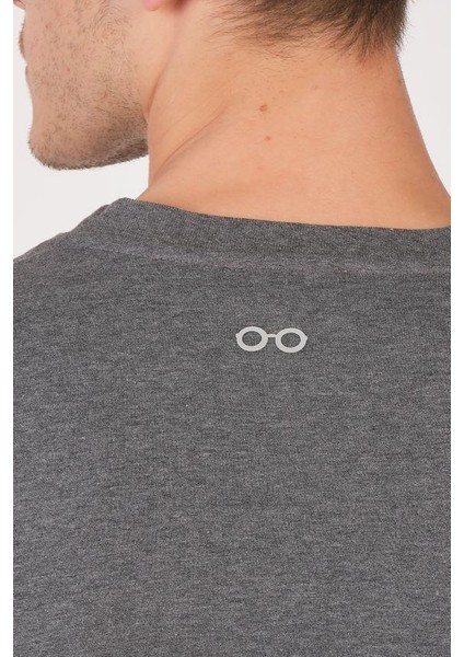 Unisex (Erkek -Kadın) Oversize ( Bol-Salaş ) T-Shirt Renk Antrasit Sevimli Kuru Kafa indirimleri