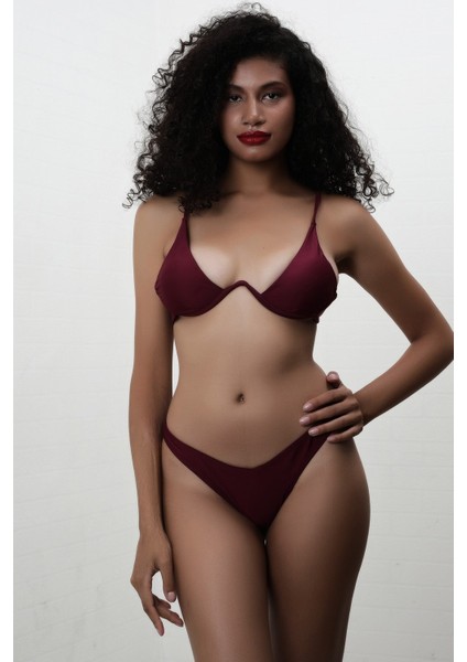 V Metal Bikini - Bordo