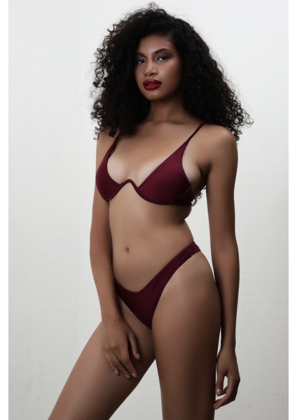 V Metal Bikini - Bordo