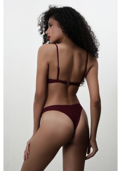 V Metal Bikini - Bordo