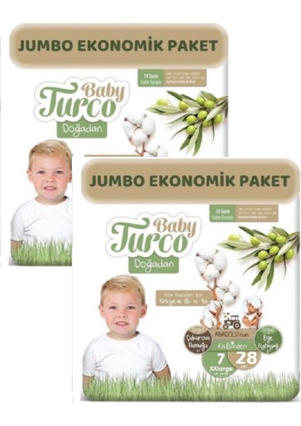 Doğadan Jumbo Ekonomik Paket 7 Beden Xx Large 2X28 Adet