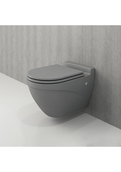 Bocchi Taormina Arch Asma Klozet Mat Gri Kapak Hariç 1012-006-0128 fiyatları