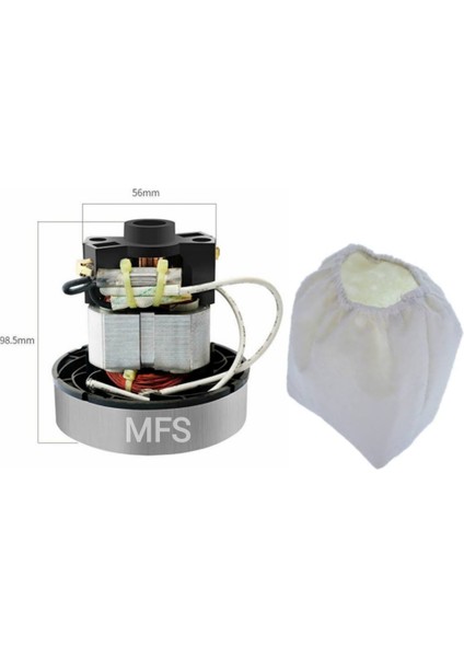 Fantom Pratic Xl P1300 Uyumlu Süpürge Motoru ve Toz Torbası Pratik P 1300