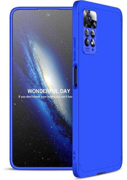 Xiaomi Redmi Note 11 Pro 5g ile Uyumlu Kılıf 3 Parçalı Tam Koruma Dayanıklı Soft Ince Kılıf