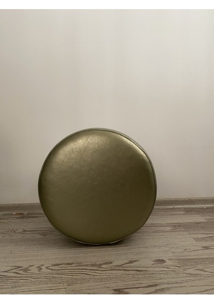 Ahşap Ayaklı Suni Deri Yuvarlak Puf fiyatları