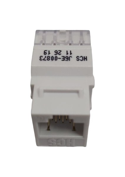 Scspazar Hcs P00-02450-1U 24 Port Keystone Jack Utp Boş PANEL+J6E-00873 Cat6 Keystone Jack 24 Adet