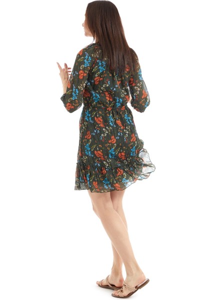 Şile Bezi Gelincik Yeşil Vual Elbise fırsatları